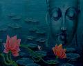 Harmony Buddha Religious Acrylic Painting on Canvas | GreenC