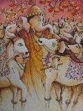 Lord Ganesha 18''X24'' Acrylic on Canvas 