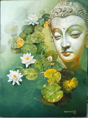 Buddha With Lotus 24