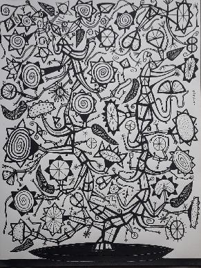 Untitle AR01 26x33 Pen and Ink on Paper